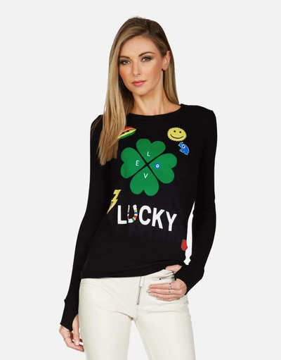 Lauren Moshi X Mckinley X Lucky Clover In Black