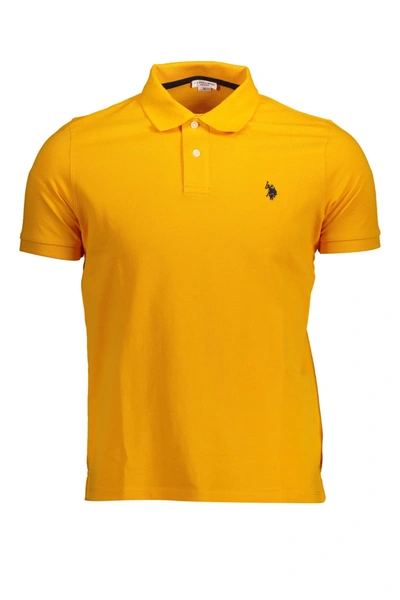 Shop U.s. Polo Assn . Orange Cotton Polo Men's Shirt