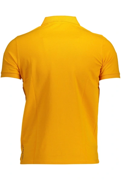 Shop U.s. Polo Assn . Orange Cotton Polo Men's Shirt