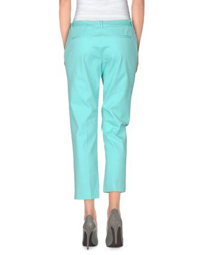 Shop Elie Tahari Cropped Pants & Culottes In Light Green