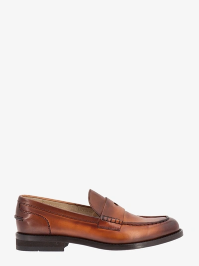 Shop Doucal's Loafers In Brown