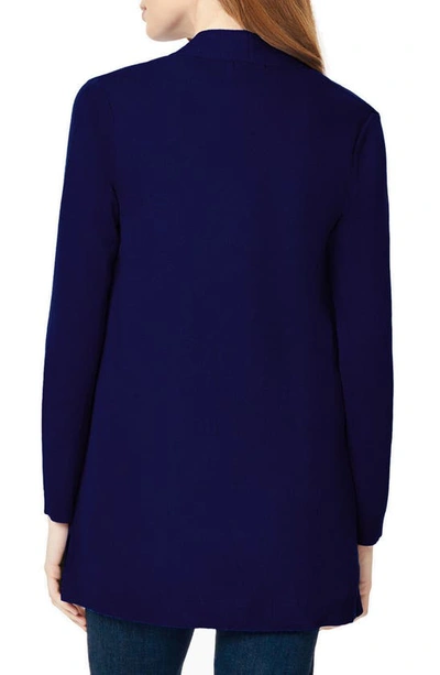 Shop Jones New York Open Front Cardigan In Collection Navy