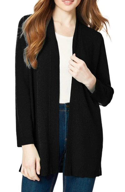 Shop Jones New York Open Front Cardigan In Jones Black