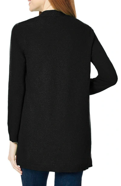 Shop Jones New York Open Front Cardigan In Jones Black