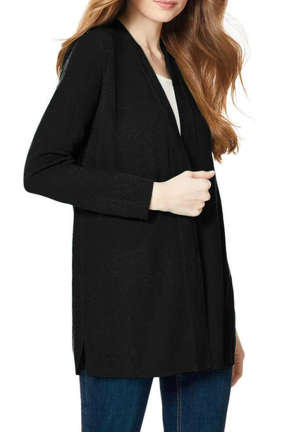 Shop Jones New York Open Front Cardigan In Jones Black