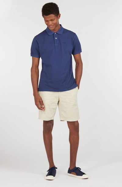 Shop Barbour Washed Sports Cotton Polo In Navy