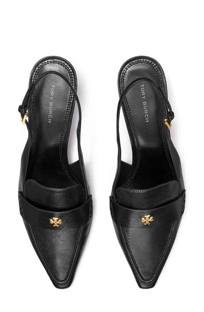 Shop Tory Burch Slingback Pointed Toe Pump In Perfect Black