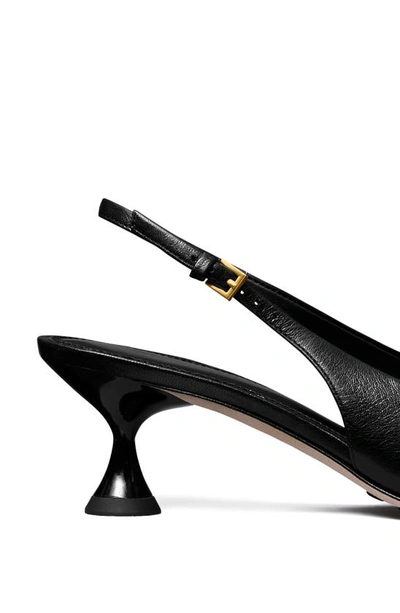 Shop Tory Burch Slingback Pointed Toe Pump In Perfect Black