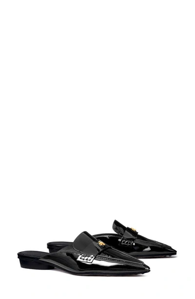 Shop Tory Burch Pointed Toe Mule In Perfect Black