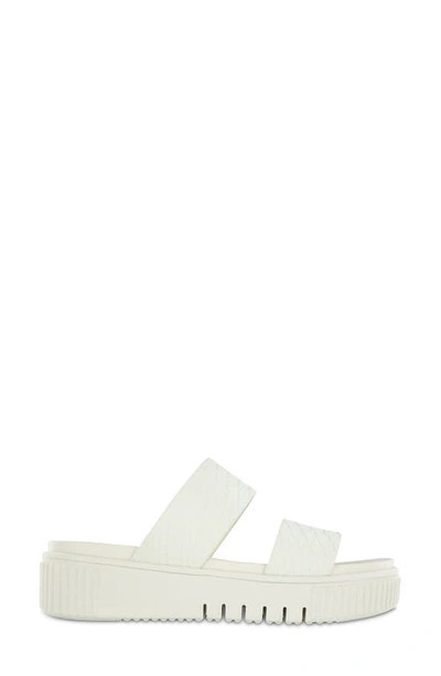 Shop Mia Lexi Platform Slide Sandal In Ivory