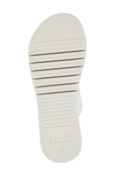 Shop Mia Lexi Platform Slide Sandal In Ivory