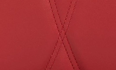 Shop Dolce & Gabbana Devotion Logo Heart Lambskin Crossbody Bag In Poppy Red