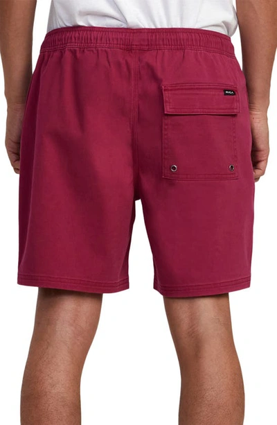 Rvca Escape Solid Shorts In Cactus Rose