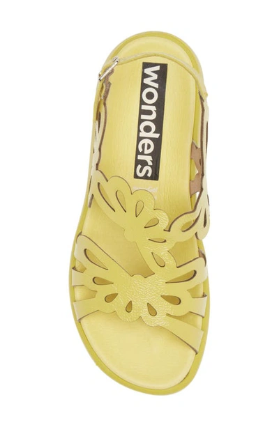 Wonders Platform Slingback Sandal In Lack Lima