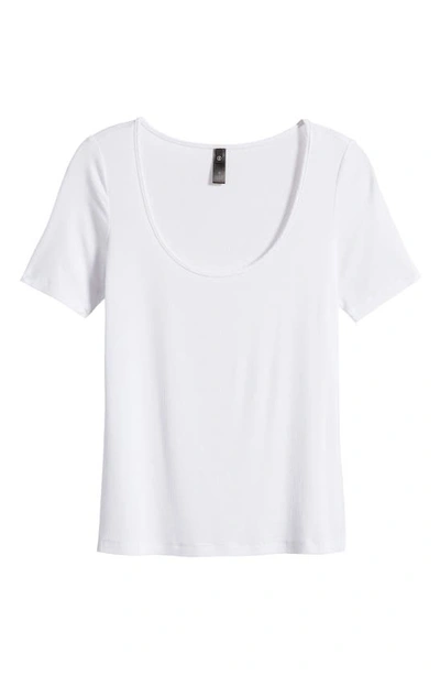 Shop Ag Jaxon Ribbed T-shirt In True White