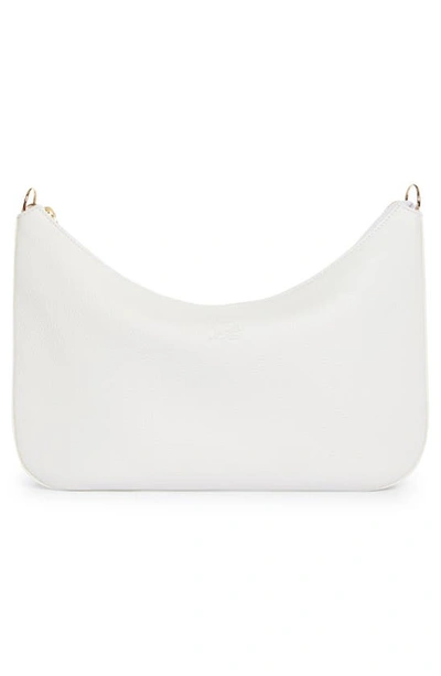 Shop Christian Louboutin Large Loubilab Leather Shoulder Bag In Bianco/ Bianco/ Bianco