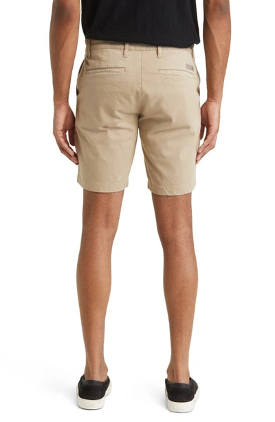 Shop Ag Wanderer 8.5-inch Stretch Cotton Chino Shorts In Dry Dust