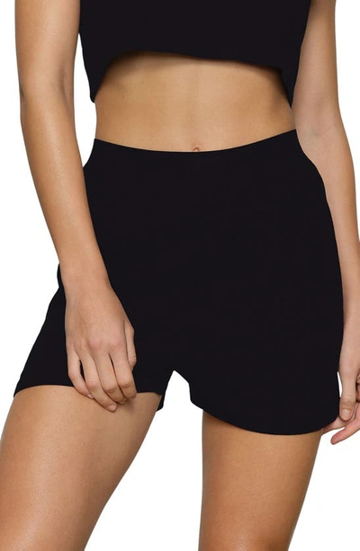 Shop Skims Relaxed Fit Boyfriend Boxer In Onyx