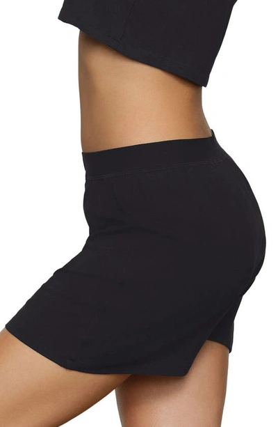 Shop Skims Relaxed Fit Boyfriend Boxer In Onyx