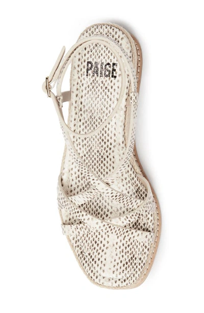 Shop Paige Juliann Espadrille Platform Wedge Sandal In Natural