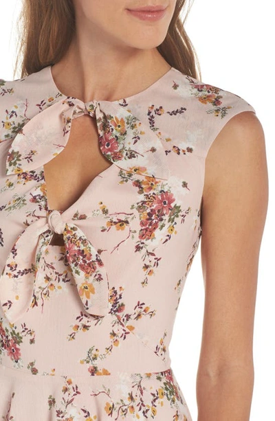 Shop Ali & Jay El Cid Floral Tie Front Minidress In Blush Vintage Bouquet