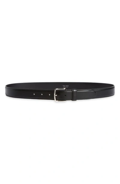 THE ROW Classic Leather Belt Black S
