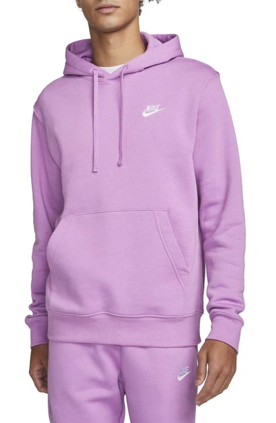 Shop Nike Sportswear Club Hoodie In Violet Shock/ Violet Shock