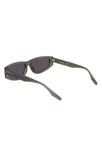 Shop Converse Fluidity 56mm Rectangular Sunglasses In Crystal  Utility