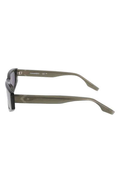 Shop Converse Fluidity 56mm Rectangular Sunglasses In Crystal  Utility
