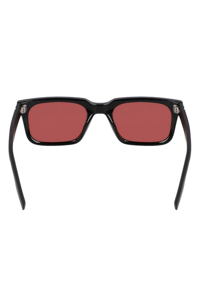 Shop Converse Fluidity 52mm Rectangular Sunglasses In Black