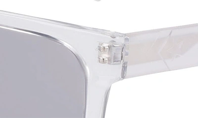 Shop Converse Fluidity 52mm Rectangular Sunglasses In Crystal Clear