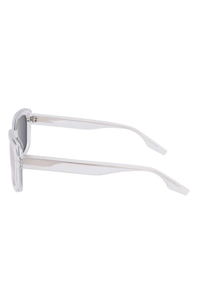 Converse Fluidity 54mm Rectangular Sunglasses In Crystal Clear