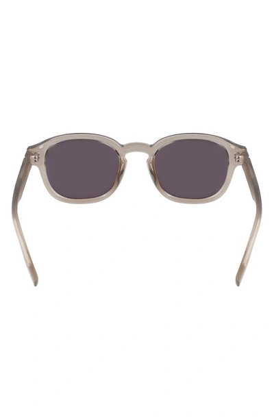 Shop Converse Fluidity 50mm Round Sunglasses In Crystal Beach Stone