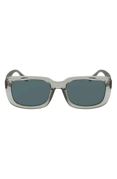 Shop Converse Fluidity 54mm Rectangular Sunglasses In Crystal Summit Sage