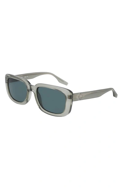 Shop Converse Fluidity 54mm Rectangular Sunglasses In Crystal Summit Sage