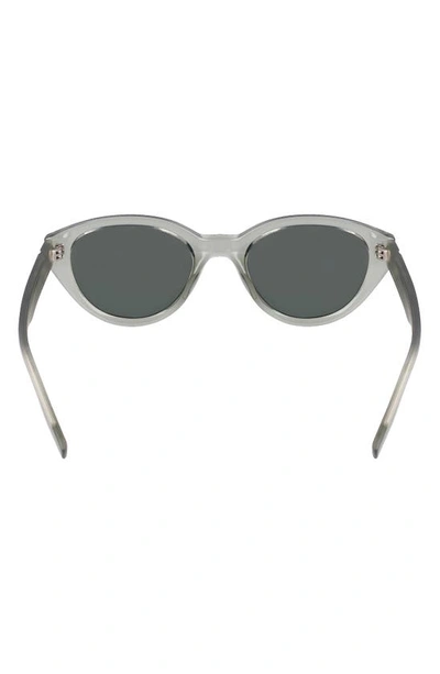 Shop Converse Fluidity 52mm Cat Eye Sunglasses In Crystal Summit Sage