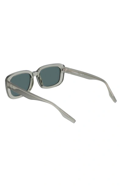 Shop Converse Fluidity 54mm Rectangular Sunglasses In Crystal Summit Sage