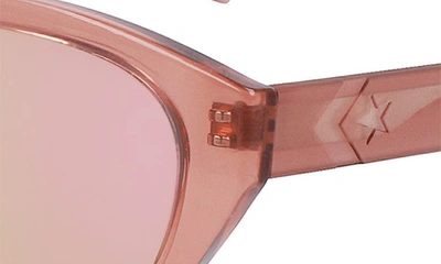 Shop Converse Fluidity 52mm Cat Eye Sunglasses In Crystal Canyon Dusk