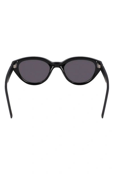 Shop Converse Fluidity 52mm Cat Eye Sunglasses In Black