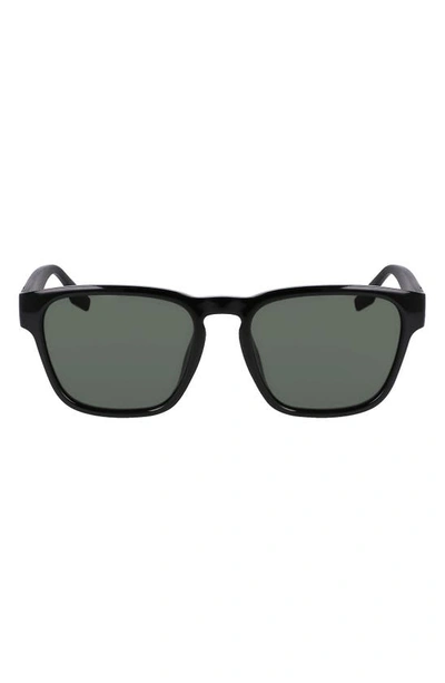 Shop Converse Fluidity 53mm Square Sunglasses In Black