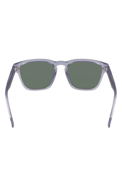 Shop Converse Fluidity 53mm Square Sunglasses In Crystal Smoke