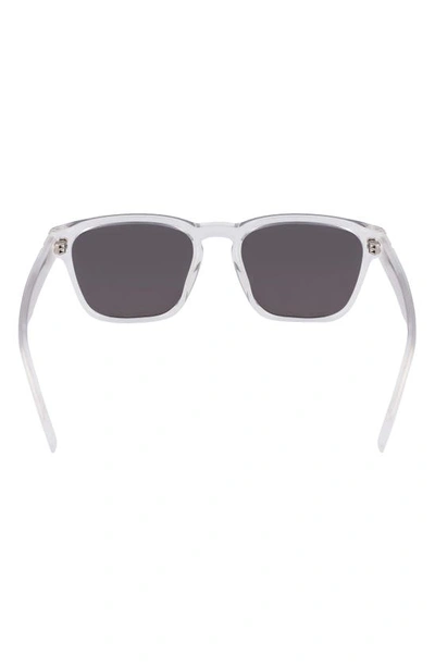Shop Converse Fluidity 53mm Square Sunglasses In Crystal Clear