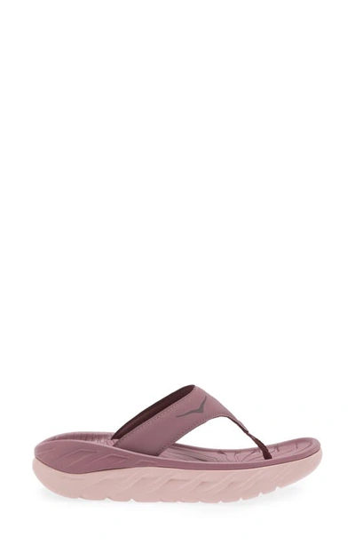 Hoka Ora Recovery Flip Flop In Wistful Mauve/ Peach Whip