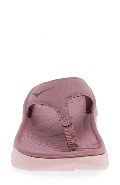 Hoka Ora Recovery Flip Flop In Wistful Mauve/ Peach Whip