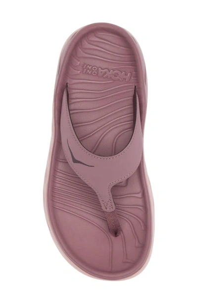 Hoka Ora Recovery Flip Flop In Wistful Mauve/ Peach Whip