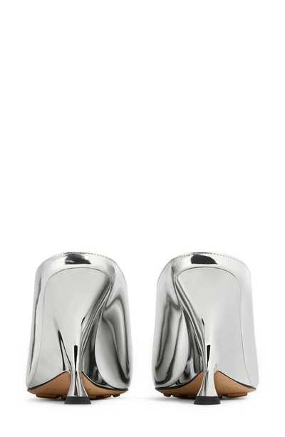 Shop Bottega Veneta Rocket Wedge Mule In Silver