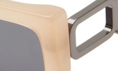 Shop Off-white Boston Square Sunglasses In Sand Dark Grey