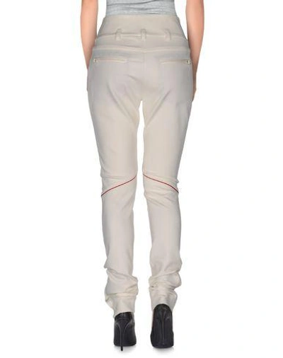Shop Bally Casual Pants In Ivory