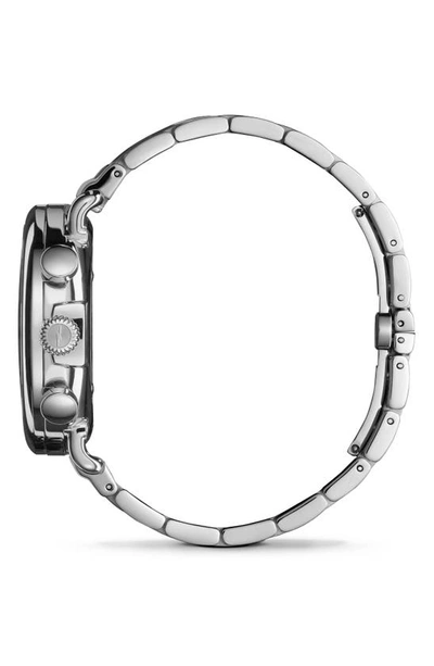 Shop Shinola Runwell Chronograph Bracelet Watch, 41mm In Black