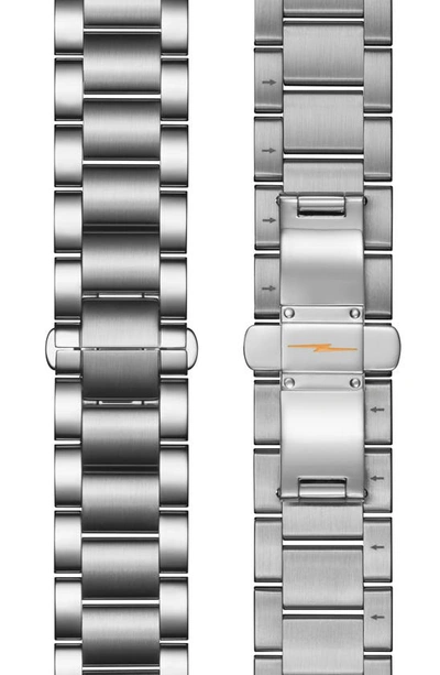 Shinola Men's Runwell 41mm 2 Eye Stainless Steel Chronograph In Black